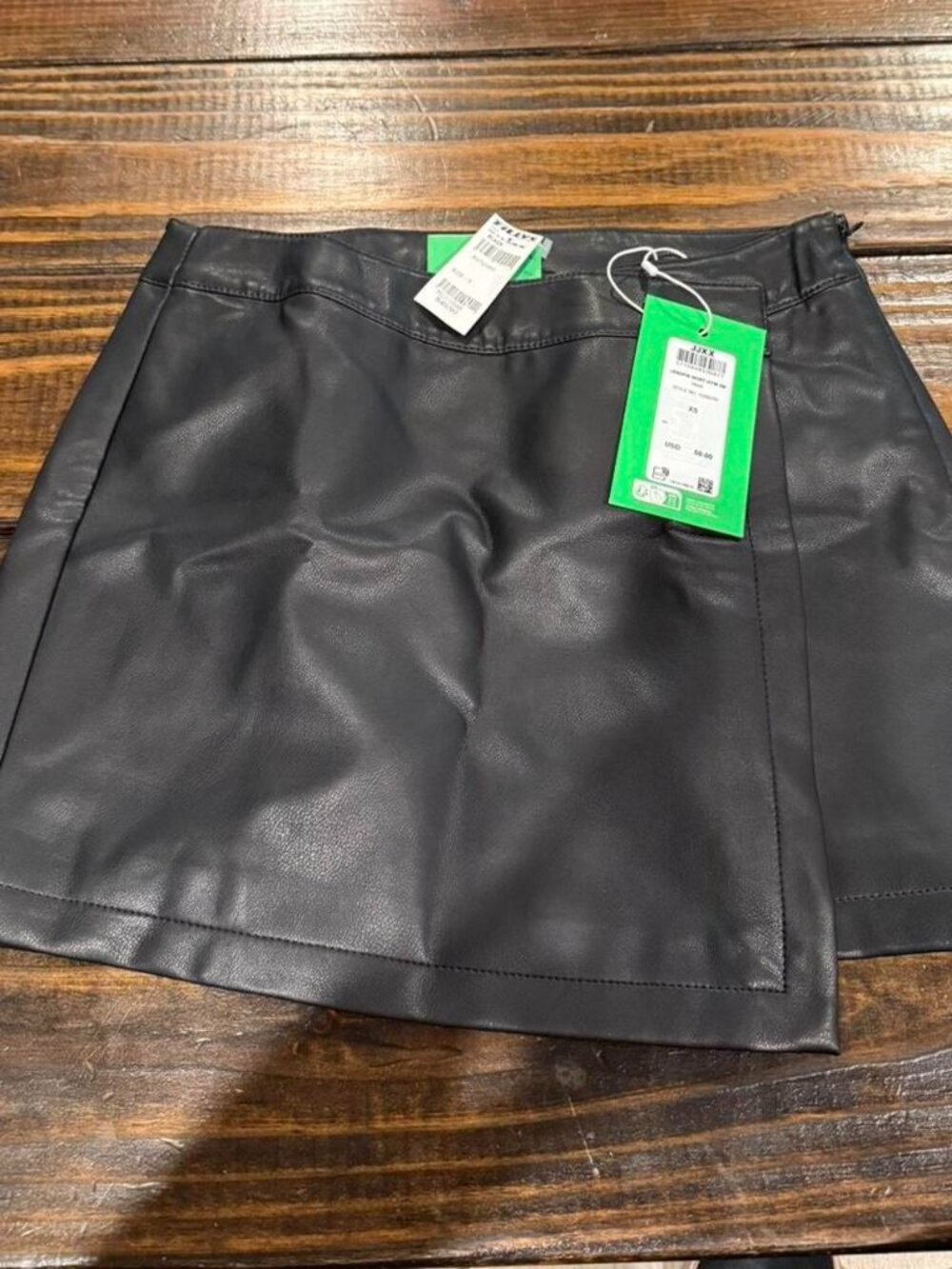 JJXX Women’s Black Faux Leather Skirt